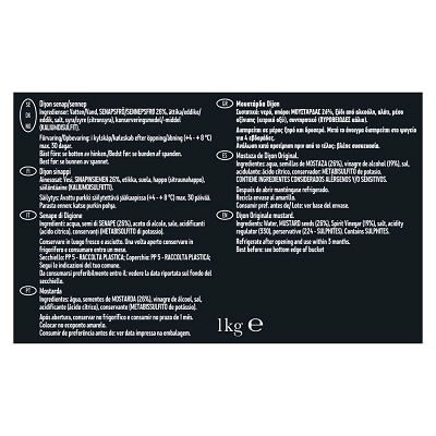 Maille L’Originale - La Senape Originale in formato professionale da 1kg ti aiuta a conferire un gusto raffinato a tutte le tue preparazioni.